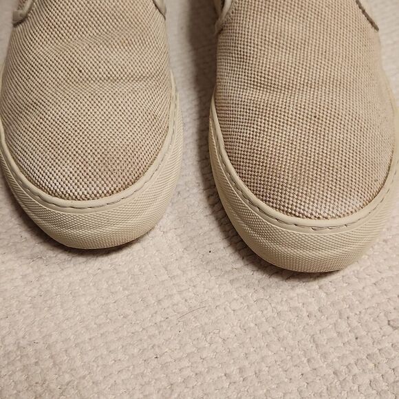 Sofie D'Hoore neutral canvas slip-on platform sneakers - Picture 3 of 10